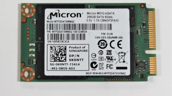 هارد اس اس دی 256 گیگابایت MSata مدل Micron M510 mSATA