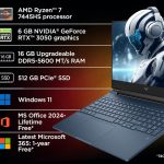 لپ تاپ گیمینگ 15.6 اینچی اچ‌ پی مدل Victus 15 fb3120AX-R7 7445HS-16GB DDR5 5600MHz-512GB SSD-RTX3050 6GB-FHD 144Hz-W