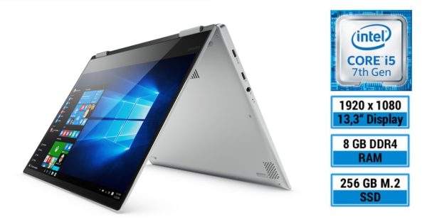 لپ تاپ لمسی 13.3 اینچی لنوو مدل Yoga 720-13IKB 8GB 256SSD
