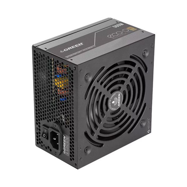 منبع تغذیه کامپیوتر گرین GP500A-ECO Rev 3.1 80 Plus White توان 500 وات