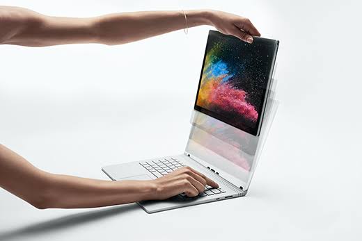 لپ تاپ 13 اینچی سورفیس مایکروسافت مدل Surface Book 2 با 2گیگ گرافیک GTX1050